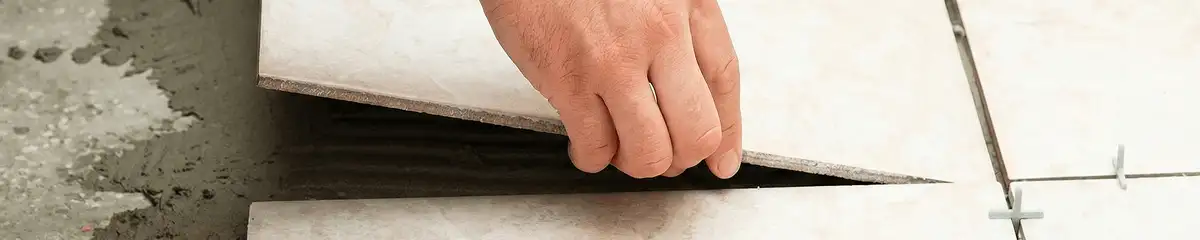 Professional installing ceramic tile floors in Los Angeles, CA