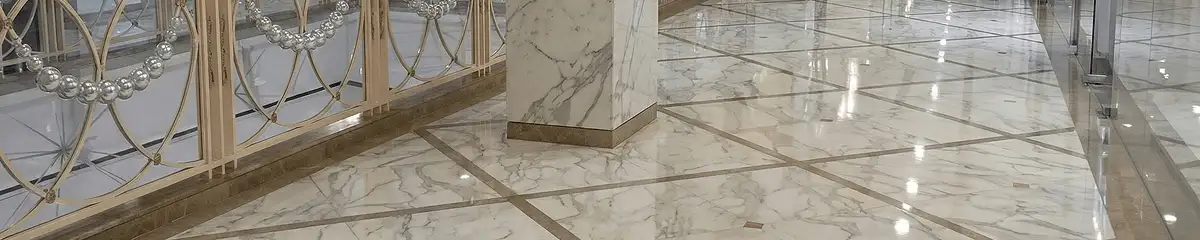Beautiful marble floor professionally installed in Los Angeles, CA